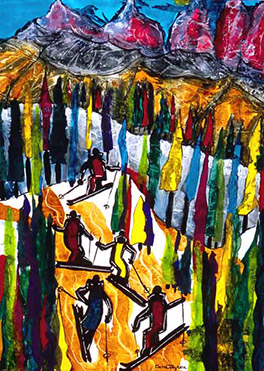 Spring Skiing with Friends