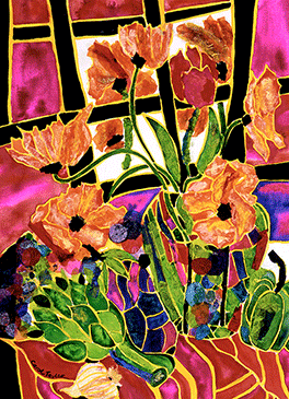 Poppies Out my Window